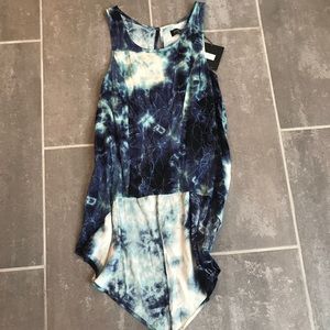SOLD - NWT Tie-Dye High-Low Tank Top